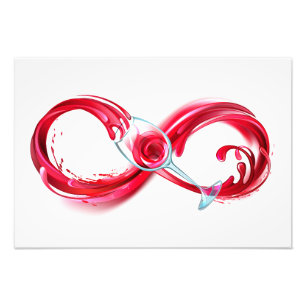Infinity with Red Wine Photo Print