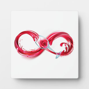 Infinity with Red Wine Plaque
