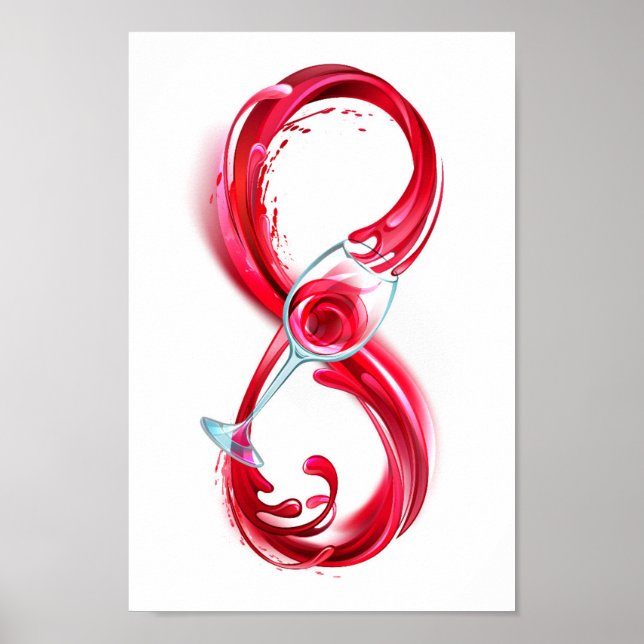 Infinity with Red Wine Poster (Front)