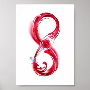 Infinity with Red Wine Poster