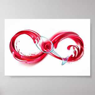 Infinity with Red Wine Poster