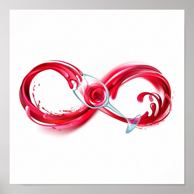 Infinity with Red Wine Poster (Front)