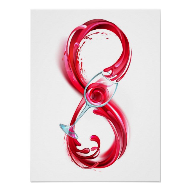 Infinity with Red Wine Poster (Front)