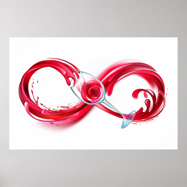 Infinity with Red Wine Poster (Front)