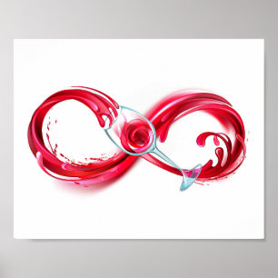Infinity with Red Wine Poster