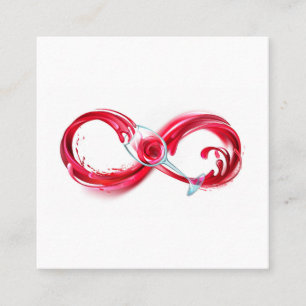 Infinity with Red Wine Referral Card