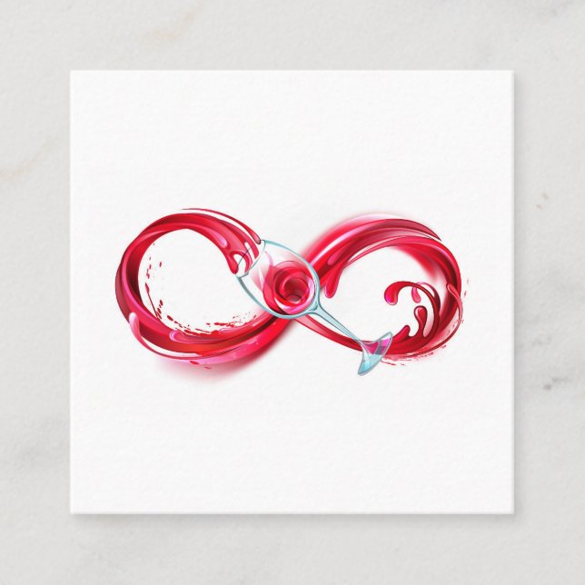 Infinity with Red Wine Referral Card (Front)