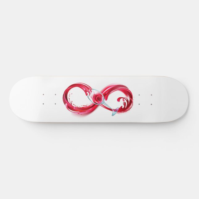 Infinity with Red Wine Skateboard (Horz)