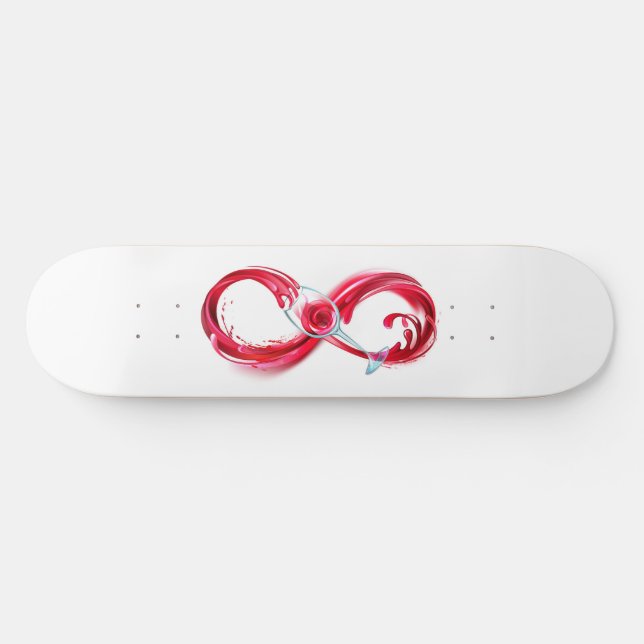 Infinity with Red Wine Skateboard (Horz)
