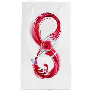 Infinity with Red Wine Small Gift Bag