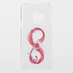 Infinity with Red Wine Uncommon Samsung Galaxy S9 Case