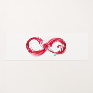 Infinity with Red Wine Yoga Mat