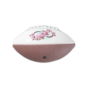 Infinity with Sakura Blossom Flowers American Football