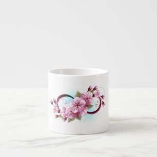 Infinity with Sakura Blossom Flowers Espresso Cup