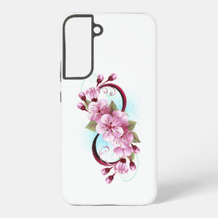 Infinity with Sakura Blossom Flowers Samsung Galaxy Case