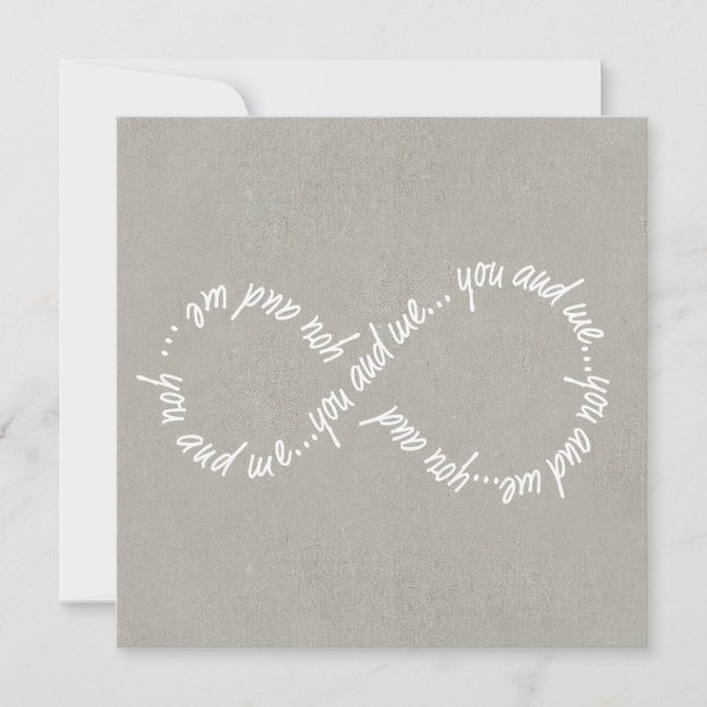 Infinity You Signature: Matte 13.3 cm x 13.3 cm (Front)