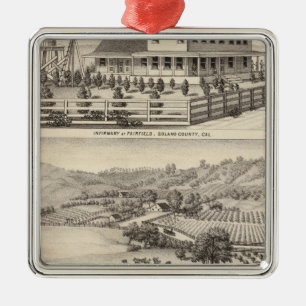 Infirmary, residences metal tree decoration