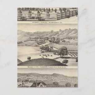 Infirmary, residences postcard