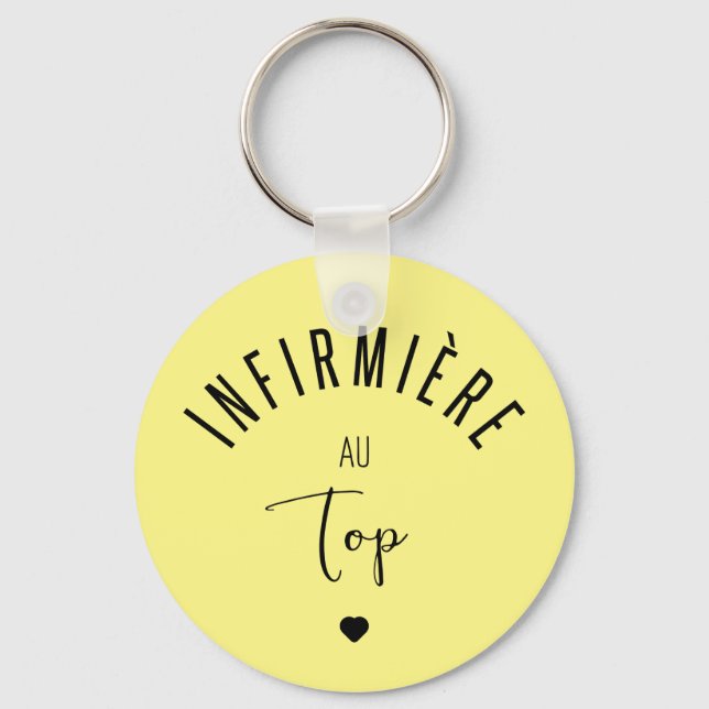 Infirmiere au top key ring (Front)