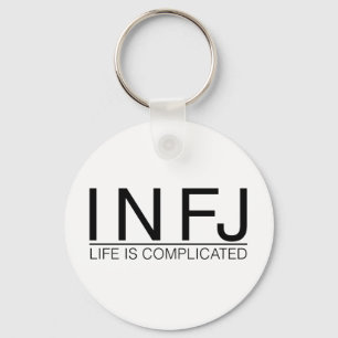 INFJ Life is complicated Key Ring