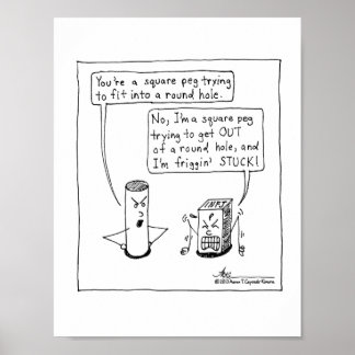 INFJ Square Peg Print