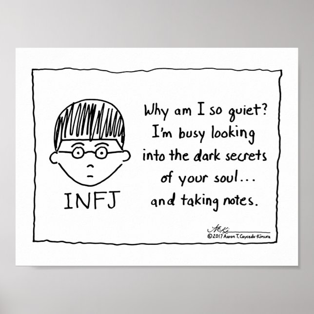 INFJ Taking Notes Print (Front)