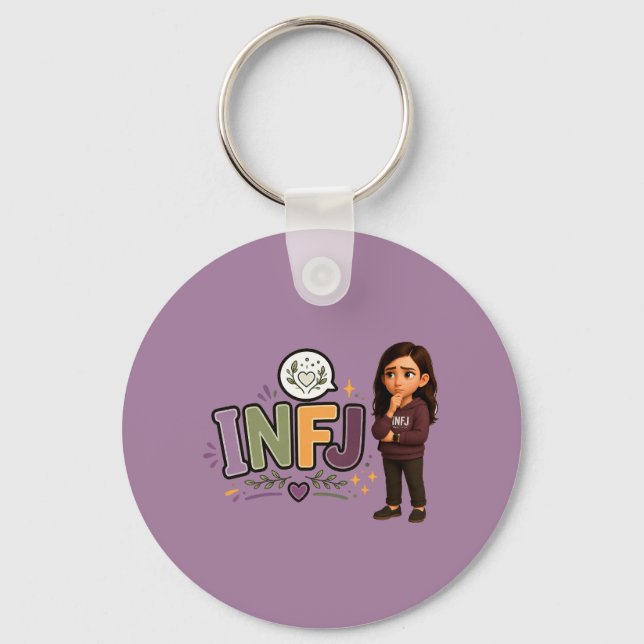 INFJ — The Guardian of Ideas Key Ring (Front)
