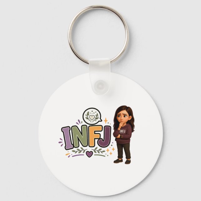 INFJ — The Guardian of Ideas Key Ring (Front)