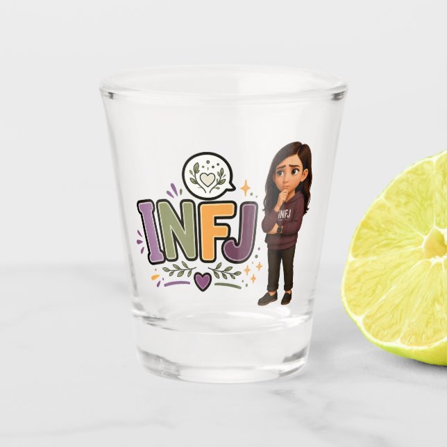 INFJ — The Guardian of Ideas Shot Glass (Front)