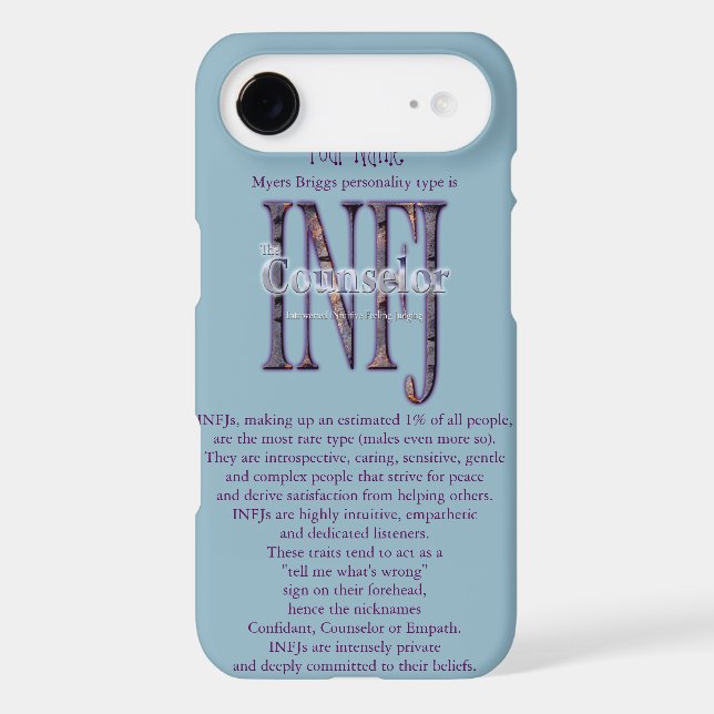 INFJ theCounselor Case-Mate iPhone Case (Back)