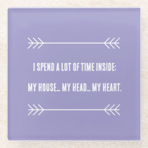 INFJ Vibes Glass Coaster