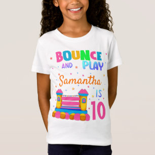 Inflatable Bounce House Jump Birthday Party Girl T T-Shirt