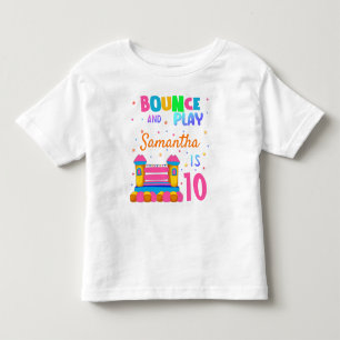 Inflatable Bounce House Jump Birthday Party Girl  Toddler T-Shirt