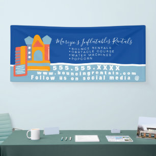 Inflatable Castle Jump House Bounce Party Rentals Banner