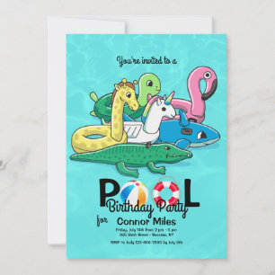 Inflatable Pool Toys Invitation