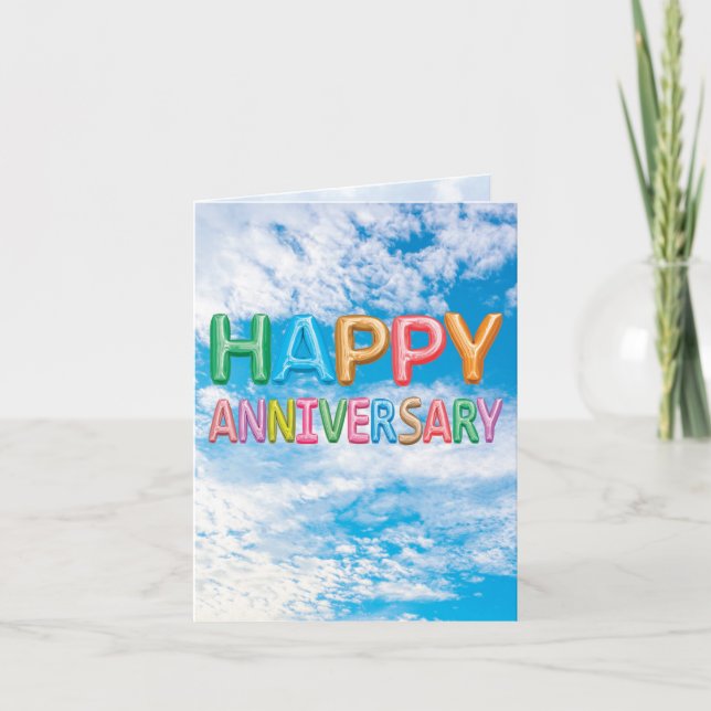 Inflated Messages Anniversary Card (Front)