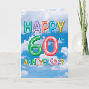 Inflated Messages Milestones 60 - Anniversary Card