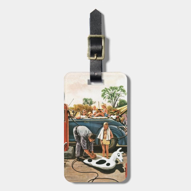 Inflating Beach Toy Luggage Tag (Front Vertical)