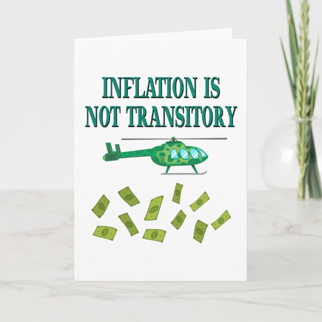 Inflation is not transitory card (Front)