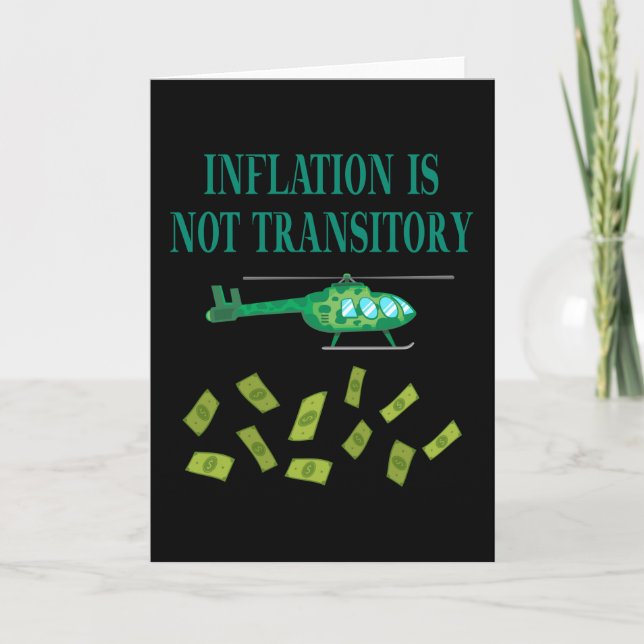 Inflation is not transitory card (Front)