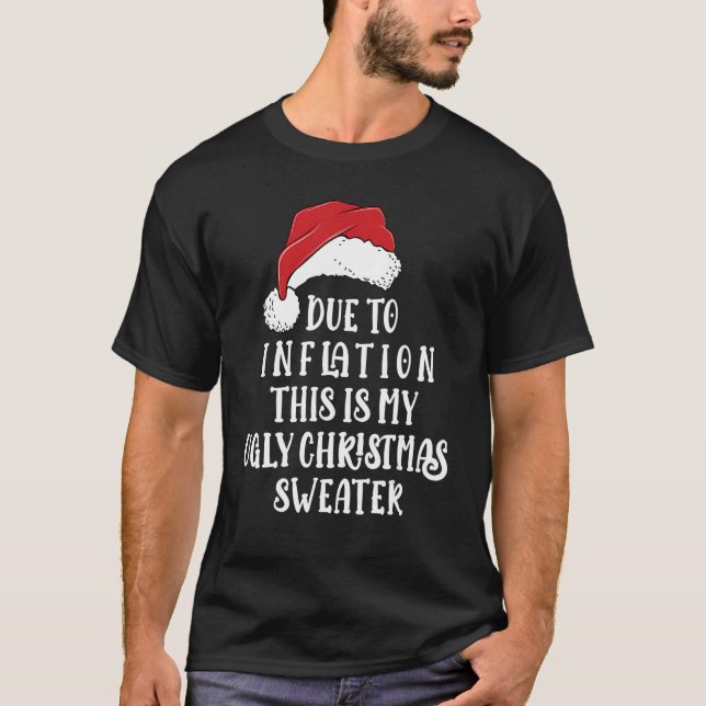 Inflation Sarcasm Ugly Christmas Sweater Men Women (Front)