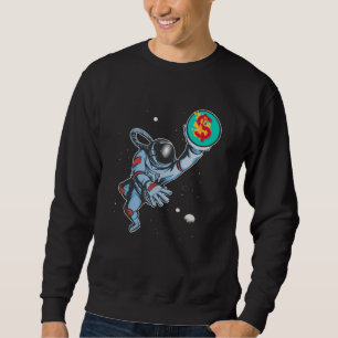 Inflation to the moon astronaut sweatshirt