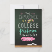 Influence of a Good College Professor