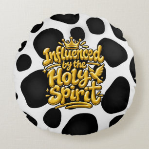 Influenced by the Holy Spirit Round Cushion