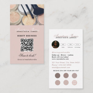 Influencer Aesthetician Social Media Loyalty Card