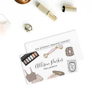 Influencer Blogger Business Card
