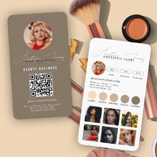Influencer Feed Grid Social Media QR Code Business Card