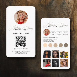 Influencer Feed Grid Social Media QR Code Business Card