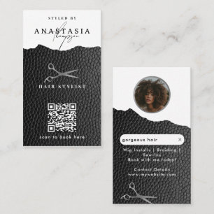 Influencer Hair Stylist Wig & Braid Stylists Business Card