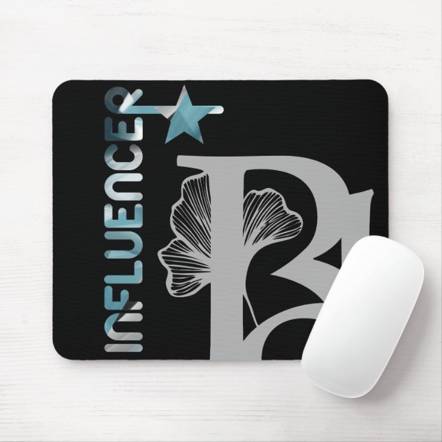 INFLUENCER Mousepad Trend Abstract Art Blue Ocean (With Mouse)
